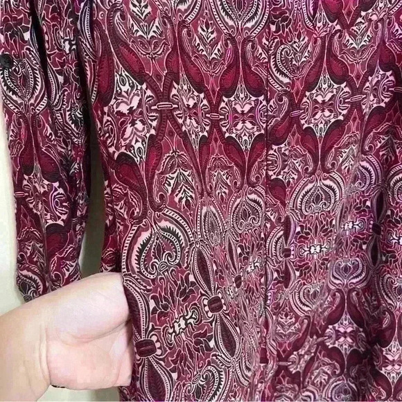 Miami Women’s Shirt Dress Sz Small with Pockets Bohemian Lightweight Vacation - Picture 5 of 10